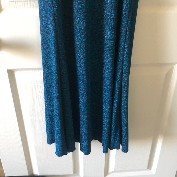 Teal glitter gown - Picture 5 of 6